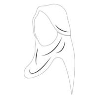 hijab logo illustration vector