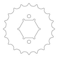 gear icon illustration vector