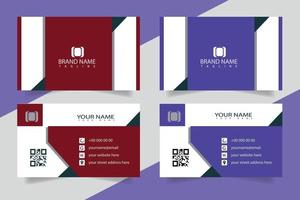 Visiting card or Business Card design template for personal or corporate use vector