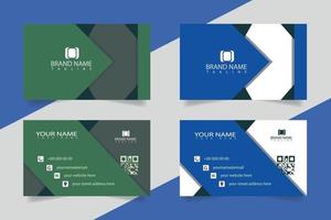 Visiting card or Business Card design template for personal or corporate use vector