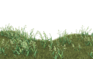 Realistic foliage isolated on transparent background. 3d rendering - illustration png