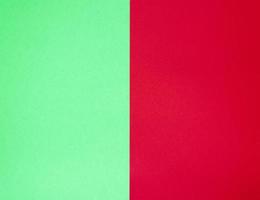 abstract paper background, half green and red photo