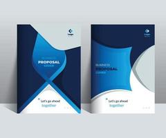 Proposal Cover Design Template adept for multipurpose Projects vector