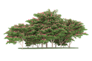 Realistic forest isolated on transparent background. 3d rendering - illustration png