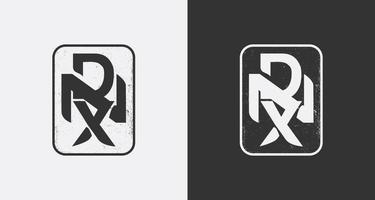 Logo design with Initial D, N, and X concept for basketball vector