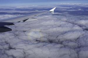 The rainbow glory on hte clouds photo