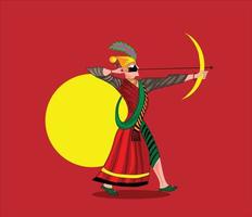 Mughal empire man vector illustration on background