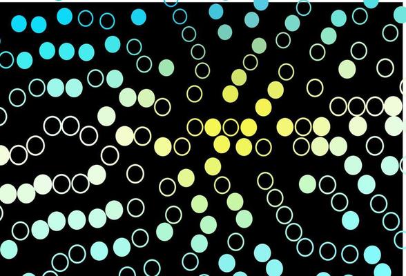 Dark Blue, Yellow vector backdrop with dots.