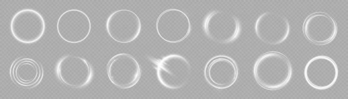 giro blanco claro. efecto de luz de curva de línea blanca. semicírculo de destello de vector de luz blanca de lujo abstracto y efecto de luz de chispa. círculo blanco luminoso. png podio, plataforma, mesa.