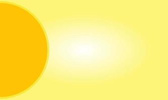 The background is elongated with light yellow negative space and semi-circles around the edges vector