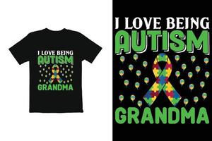 World Autism Day t shirt design vector. t shirt graphics for mug shirt etc vector