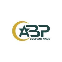 Free Vector Letter ABP Moon Star Logo