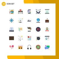 25 Universal Flat Colors Set for Web and Mobile Applications configure profile drag cv ux Editable Vector Design Elements