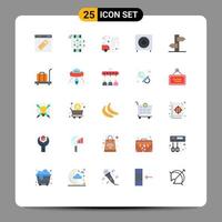 Set of 25 Modern UI Icons Symbols Signs for subwoofer electronics education devices pollution Editable Vector Design Elements