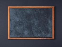 wooden empty chalk board photo