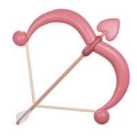 fundo transparente do arco do cupido 3d png