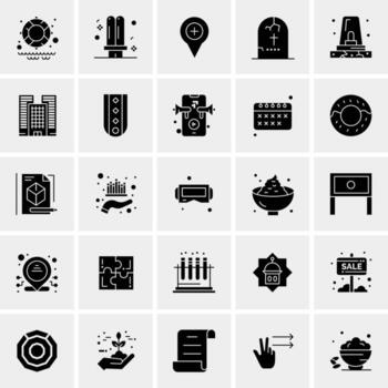 25 iconos de negocios universales vector ilustración de icono creativo para usar en proyectos relacionados con la web y dispositivos móviles