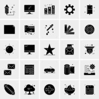 25 iconos de negocios universales vector ilustración de icono creativo para usar en proyectos relacionados con la web y dispositivos móviles