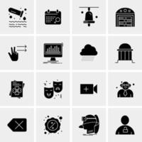 16 Business Universal Icons Vector Creative Icon Illustration to use in web and Mobile Related project