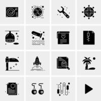 16 Business Universal Icons Vector Creative Icon Illustration to use in web and Mobile Related project