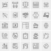 25 Universal Business Icons Vector Creative Icon Illustration to use in web and Mobile Related project