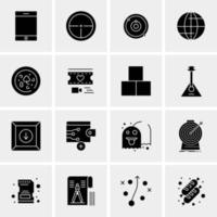 16 Business Universal Icons Vector Creative Icon Illustration to use in web and Mobile Related project