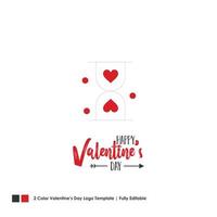 Happy Valentines Day Card Vector Lettering Background