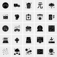 25 iconos de negocios universales vector ilustración de icono creativo para usar en proyectos relacionados con la web y dispositivos móviles