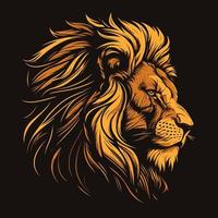 Lion Head Lion Logo Symbol - Gaming Logo Elegant Element for Brand - Abstract Symbols vector