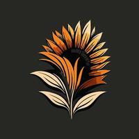 símbolo de la flor símbolo del logotipo de la flor del árbol - elemento elegante del logotipo de la empresa para la marca - símbolos abstractos de la planta de la empresa vector