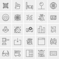 25 Universal Business Icons Vector Creative Icon Illustration to use in web and Mobile Related project