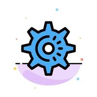 Cog Gear Setting Idea Abstract Flat Color Icon Template vector