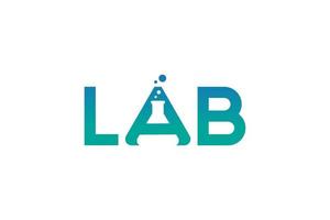 diseño de vector de logotipo de laboratorio, laboratorio de logotipo