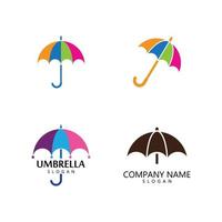 umbrella logo vector