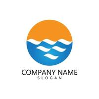 Water wave Logo vector