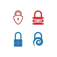 padlock logo icon vector