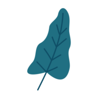 grön tropisk blad element png