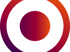 gradiente de círculo rojo abstracto png
