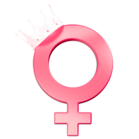 símbolo de la corona del día de la mujer png
