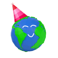 jour de la terre 3d png