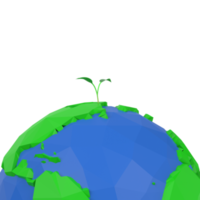 jour de la terre 3d png