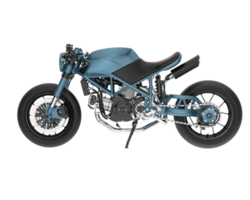 motocicleta aislada sobre fondo transparente. Representación 3d - ilustración png