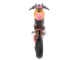 moto isolée sur fond transparent. rendu 3d - illustration png