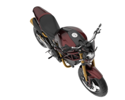 Motorcycle isolated on transparent background. 3d rendering - illustration png