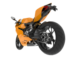 Motorrad isoliert auf transparentem Hintergrund. 3D-Rendering - Abbildung png