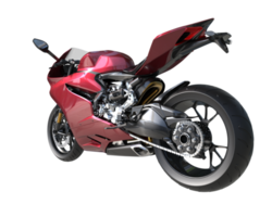 Motorcycle isolated on transparent background. 3d rendering - illustration png