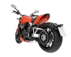 Motorcycle isolated on transparent background. 3d rendering - illustration png