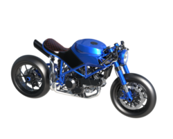 motocicleta aislada sobre fondo transparente. Representación 3d - ilustración png