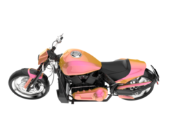 motocicleta isolada em fundo transparente. renderização 3D - ilustração png