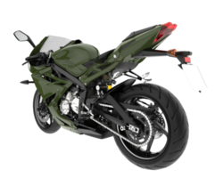 Motorcycle isolated on transparent background. 3d rendering - illustration png